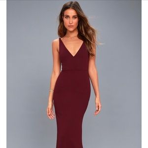 Lulus Melora plum purple sleeveless maxi dress